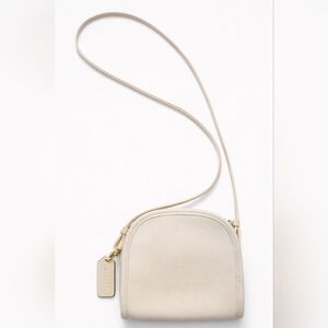 Vintage 1998 Coach Abby Zip Crossbody Bag Bone Leather Mini Purse USA Made